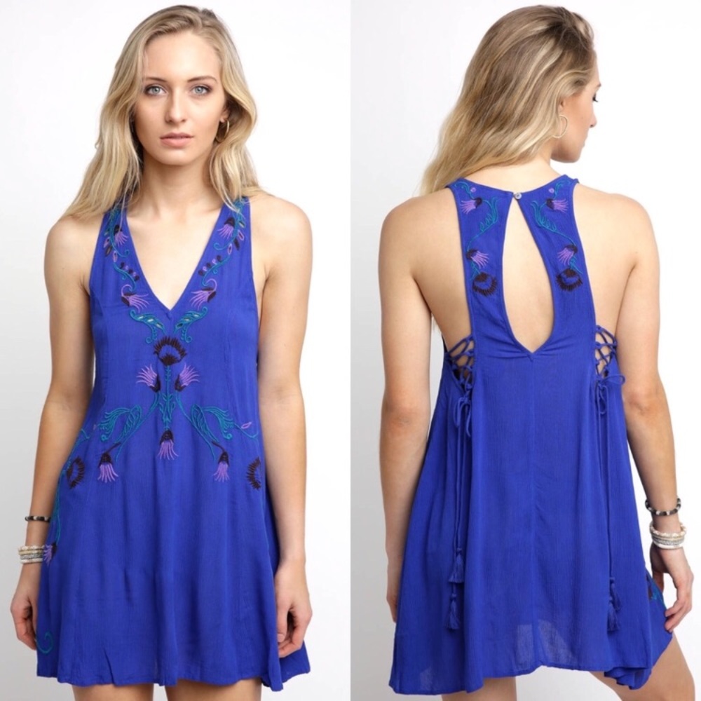 •Free People• Ocean Festival Boho Tunic Dress - Picture 1 of 3